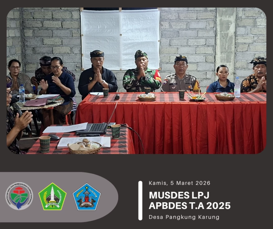 MUSDES LAPORAN PERTANGGUNGJAWABAN APBDes TAHUN ANGGRAN 2025