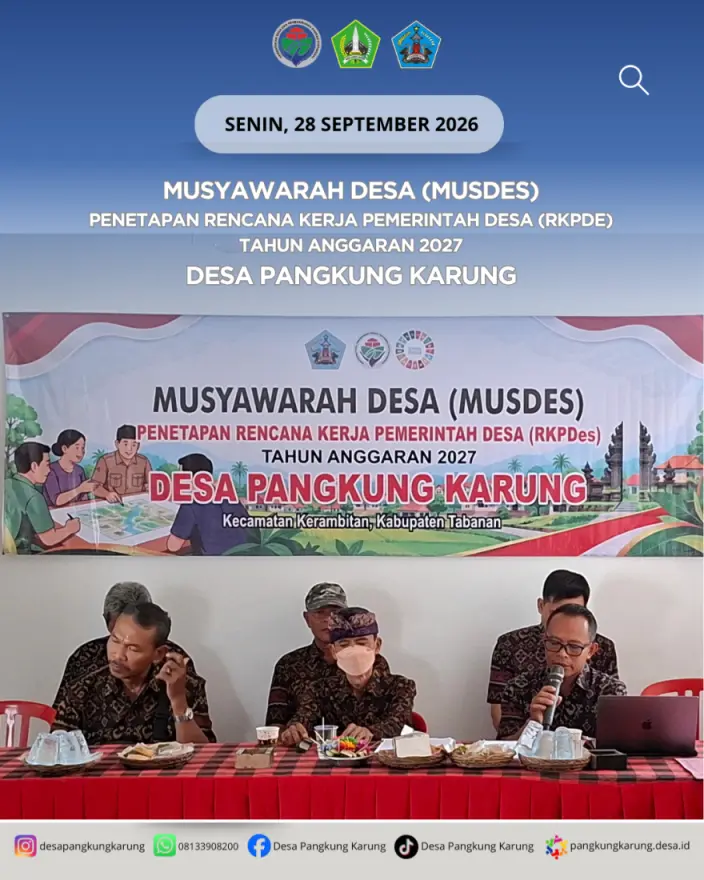 MUSDES PENETAPAN RKPDes T.A. 2027