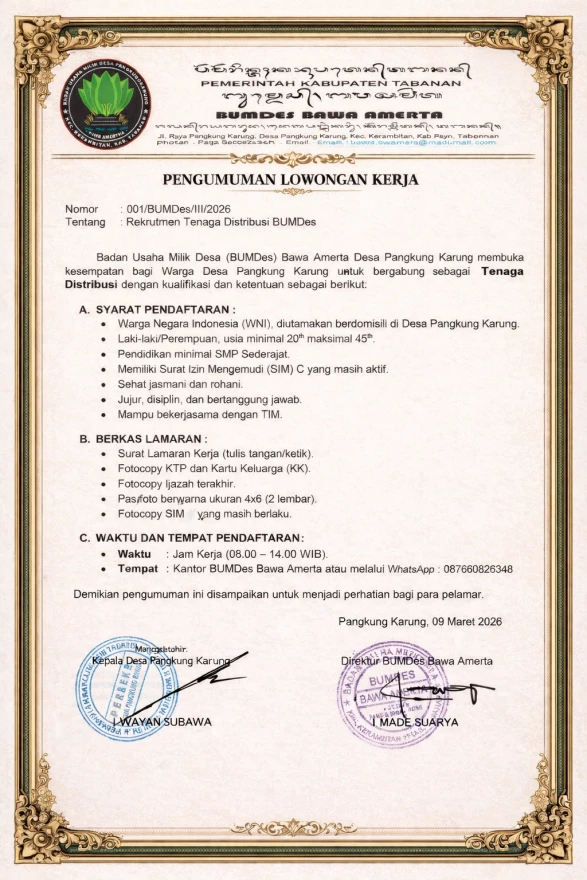 LOWONGAN KERJA